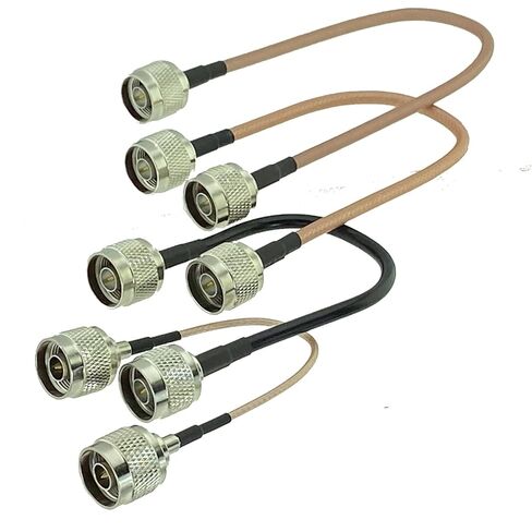 RG316 RG58 RG142 RG400 N Male to N Male Plug RF Coaxial Converter Connector Pigtail Jumper Cable Straight 6inch~20M(RG316 N M to N M,20inch (50CM)) in Kuwait