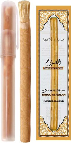 المسواك (فرشاة الأسنان الطبيعية التقليدية) (3 عبوات) سواك الصلاح مع حامل المسواك (طبيعي 3) in Kuwait
