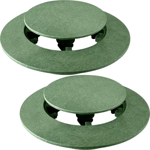 Calvana (2 Pack) Pop-Up Drain Emitter, Cap Replacement for 420C Pop-Up Drainage Emitter, Fits 3" & 4" Sewer/Drain Pipes Compatible with Catch Basins, Channel Drains and Drainage Systems, Green in Kuwait
