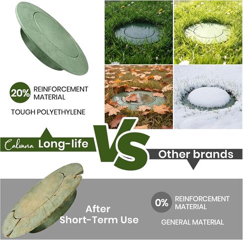 Calvana (2 Pack) Pop-Up Drain Emitter, Cap Replacement for 420C Pop-Up Drainage Emitter, Fits 3" & 4" Sewer/Drain Pipes Compatible with Catch Basins, Channel Drains and Drainage Systems, Green in Kuwait