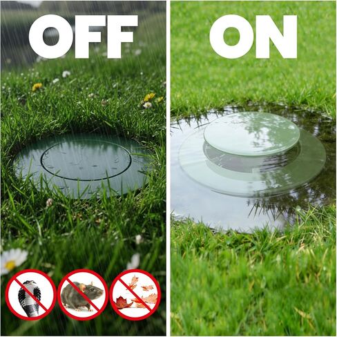 Calvana (2 Pack) Pop-Up Drain Emitter, Cap Replacement for 420C Pop-Up Drainage Emitter, Fits 3" & 4" Sewer/Drain Pipes Compatible with Catch Basins, Channel Drains and Drainage Systems, Green in Kuwait