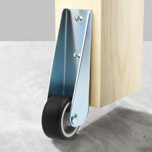 2Pcs Gate Caster Wheels Replacement - Rubber Rolling Swivel Casters - Non-Slip Pulley Directional Wheel for Garden, Gate, Fence, Tables, Sofa, Furniture in Saudi Arabia