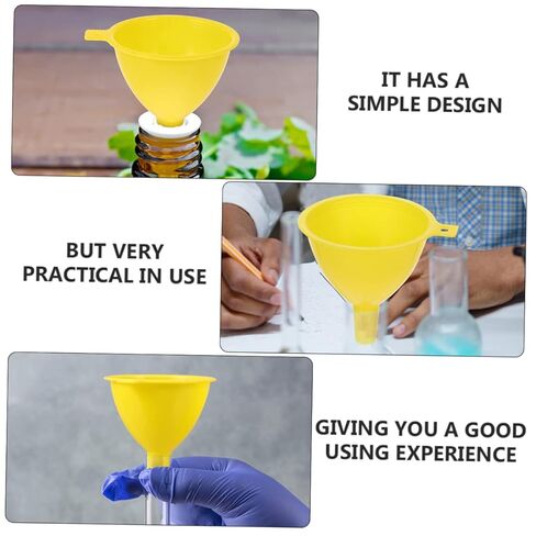 Alipis 15pcs Funnel Lab Plastic Separating Funnel for Liquid Dosing Alcohol Bottle in Saudi Arabia