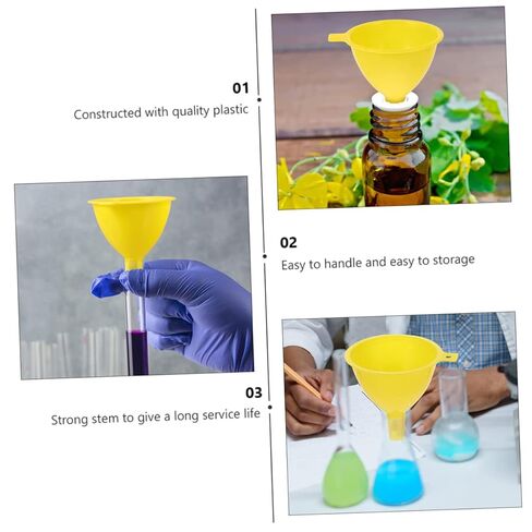Alipis 15pcs Funnel Lab Plastic Separating Funnel for Liquid Dosing Alcohol Bottle in Saudi Arabia