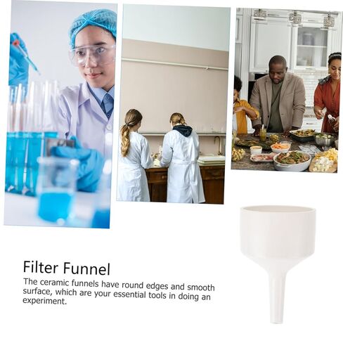 Gatuida 1pc Ceramic Filtering Funnel for Laboratory and Kitchen Use Smooth and Edges for Science Experiments and Precision Filtering in Saudi Arabia