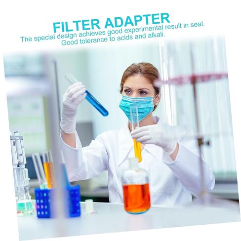 LIFKOME 5pcs Filter Funnel Adapter Pads Professional Rubber Filter Mat for Chemistry Lab Smooth Surface Tapered Collar Design Random Color in Saudi Arabia