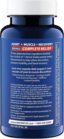 Instaflex Complete Joint Supplement - Doctor Formulated Joint, Muscle, and Recovery Supplement, Turmeric, Collagen Peptides, Hyaluronic Acid, 30 Capsules in Kuwait