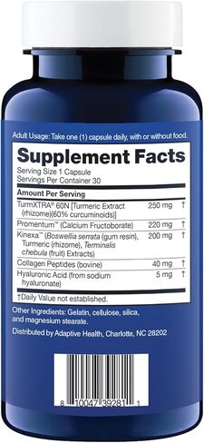 Instaflex Complete Joint Supplement - Doctor Formulated Joint, Muscle, and Recovery Supplement, Turmeric, Collagen Peptides, Hyaluronic Acid, 30 Capsules in Kuwait