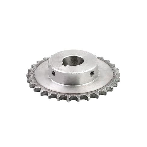 ترس ترس محرك فولاذي شديد التحمل 24-26T 08B Keyway Bore 14-40 مم عجلة محرك صناعية ترس سلسلة فولاذية (35 مم (Keyway 10 مم) -26 أسنان) in Saudi Arabia