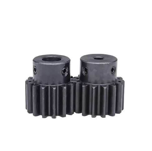 Steel Heavy Duty Motor Pinion Gear 1pcs 2M 14/15T Bore 6-12mm Transmission Spur Gear Blackening Carbon Steel(6mm-2M-15T) in Saudi Arabia
