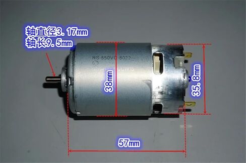 RS-550VC-8022 محرك كهربائي أداة تيار مستمر 6 فولت 7.4 فولت 9.6 فولت 10.8 فولت 12 فولت قوة عالية السرعة كبيرة لتقوم بها بنفسك مفك الحفر اللاسلكي in Saudi Arabia