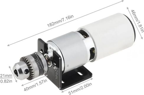 775 Motor 12V-24V Table Drill Positive Inversion Lathe Press Motor with B10 Drill and Mount Bracket for Milling Machine in Saudi Arabia