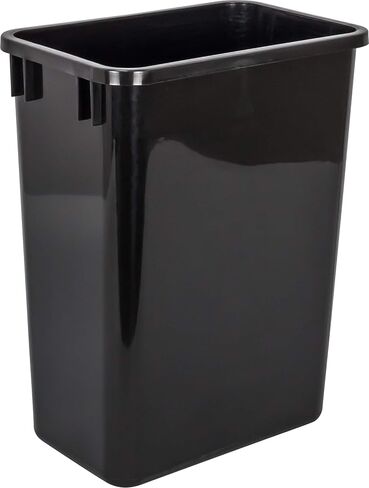 Hardware Resources Plastic Trash Can - Indoor Garbage Bin for Kitchen, Home, Office & Commercial Use - Large Waste Disposal Tub - Compatible with Pull-Outs & Frames - 35-Quarts (Pack of 1) (8.75-Gallon) - White in Saudi Arabia