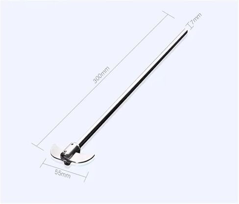 خلاط مختبر ذو جودة عالية من الفولاذ المقاوم للصدأ 304 يعمل على توزيع الشفرات (300 × 55 × 7 مم) in Kuwait