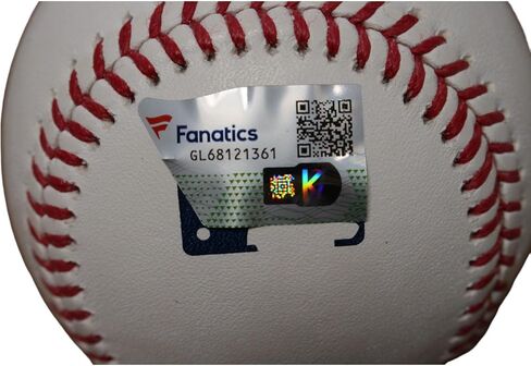 Aaron Nola Autographed OML Baseball FAN in Saudi Arabia