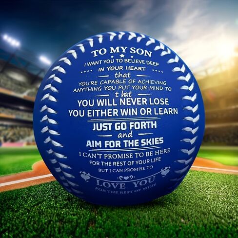 A Meaningful Gift for Your Son: Motivational Baseball, Printed with Inspiring Words in Saudi Arabia