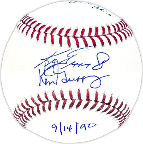 كين غريفي جونيور وكين غريفي الأب. M.L.B Baseball Mariners الرسمي الموقع "Back to Back HR 9/14/90" Beckett BAS Witness Stock #230129 in Saudi Arabia