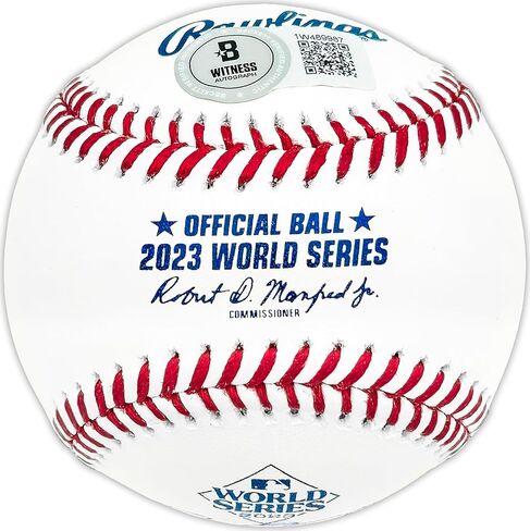 زاك جالن يحمل شعار بطولة العالم 2023 الرسمي الموقع M.L.B Baseball Diamondbacks Beckett BAS Witness Stock #227323 in Saudi Arabia