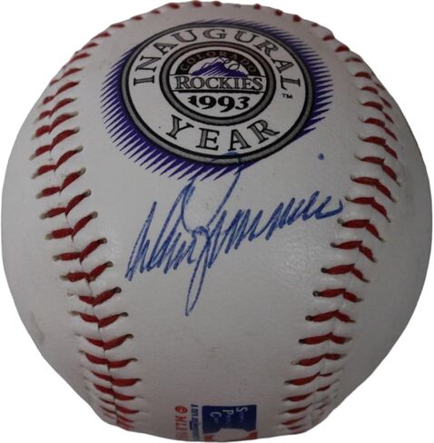 Don Zimmer Signed Colroado 1993 Inaugural Logo Baseball Beckett in Saudi Arabia