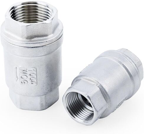 1PCS 2" Female Thread Stainless Steel 304 One Way Vertical Check Valve Non-Return DN15/DN20/DN25/DN32(1-1/2") in Kuwait