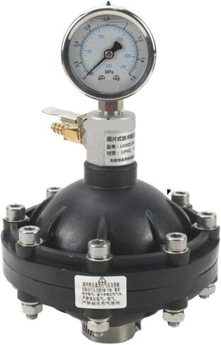 1PCS UPVC Diaphragm Pulsation Damper Pulsation Buffer Pressure Buffer Tank Diaphragm Pulsation Damper(DN25capacity1.5L) in Kuwait