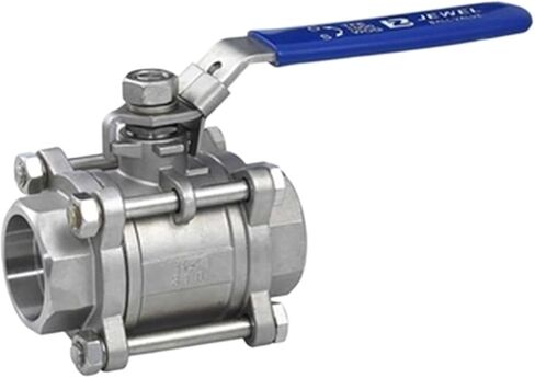 2" Female Thread SS201 304SS Stainless Steel 1000 WOG 3 Piece Full Port Ball Valve DN50(Stainless Steel 304) in Saudi Arabia