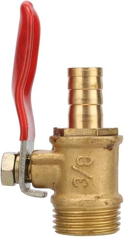 2 Pcs 3/8" Male Thread to Barbed 8mm Pipe Port Copper Valve Agriculture Greenhouse Water Tank Water Shut Off Flow Controller in Kuwait
