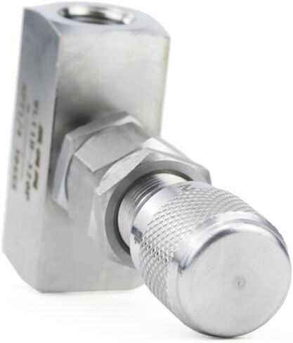 1/2 "NPT أنثى 304 صمام الفولاذ المقاوم للصدأ تنظيم التدفق قياس الماء زيت الوقود الضغط العالي (3/8"، NPT Thread_Right نوع الزاوية اليمنى) in Kuwait