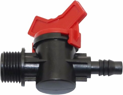 10 Pcs Bypass Valve Irrigation System Garden Hose Switch Valve 1/2 inch to 8 mm Through Connector Tools in Kuwait