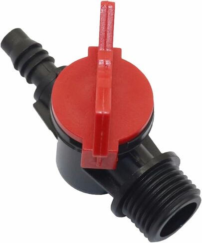 10 Pcs Bypass Valve Irrigation System Garden Hose Switch Valve 1/2 inch to 8 mm Through Connector Tools in Kuwait