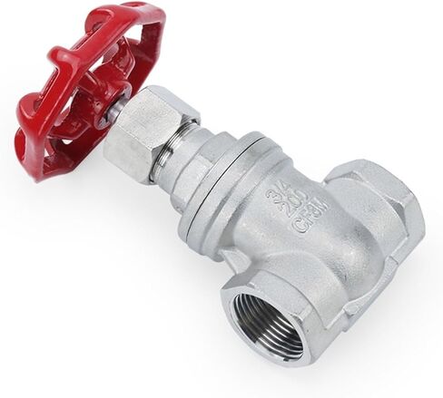 Female Thread Stainless Steel SS304 Gate Valve DN15 DN20 DN25 DN32 DN40 DN50 Straight Through Gate Valve 1.6Mpa(1/2") in Kuwait