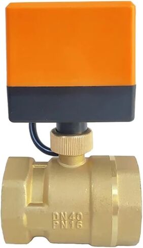 1PCS DN40 Ball Valve with Motor 3 Wire Brass Ball Valve Drive Crane 220V 24V 12V Water Valve(24VAC) in Kuwait
