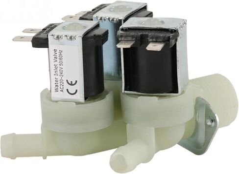 Water Inlet Valve AC 220V G3/4 Inch Solenoid Valve 3 Way Water Inlet N/C Normal Solenoid Valve Water Drain Valve in Kuwait