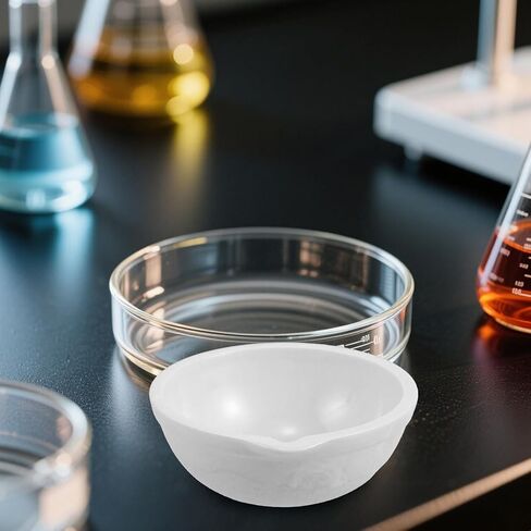 TIDTALEO 2pcs Ceramic Evaporating Dish Laboratory Tool with High Thermal Resistance for Chemistry Heating Experiments and School Science Projects Easy to Clean in Saudi Arabia