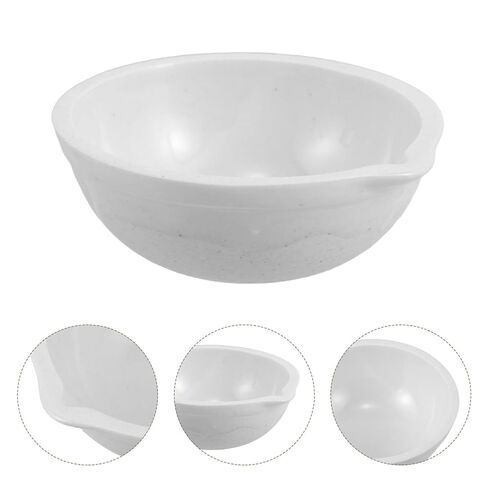 2pcs Ceramic Evaporating Dishes with Spout Heat Resistant Lab Petri Bowls for Solvent Evaporation Scientific Experiments and Easy to Clean in Saudi Arabia
