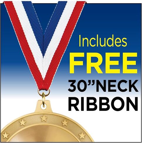 Crown Awards Custom Logo Medals with Your Logo Art, 2 1/2" Gold Medals Personalized with Your Art Medal Award Value Pack in Saudi Arabia