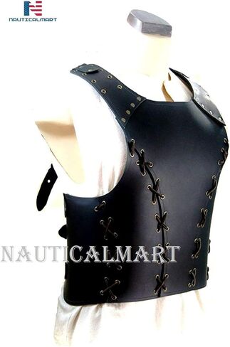 NauticalMart Borge Breastplate - Leather Armor for LARP Black Body Armor Jacket in Saudi Arabia