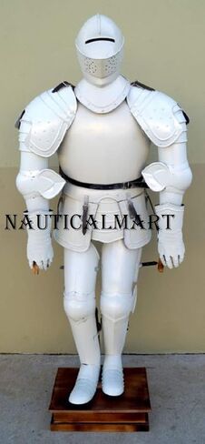 بدلة درع للفارس الأبيض من القرون الوسطى من NauticalMart in Saudi Arabia