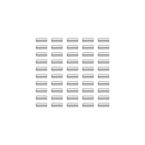 50pcs Stainless Steel Dowel Pins, 2mm x 40mm Cylindrical Shelf Support Peg Pin Rod Fasten Elements for Metal Devices, Wood Furniture, DIY Installation, Cabinets, and Shelves in Saudi Arabia
