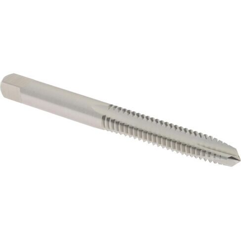Hertel Spiral Point Tap, 1/4-20 UNC, 3 Flutes, HSS, Bright Finish, Plug Chamfer, 3B Class of Fit, Right Hand Thread, 2-1/2" OAL, H3, Part #008334AS in Saudi Arabia
