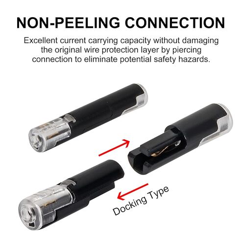 AITRIP 30PCS Single Wire Plug in Connector with Locking Buckle, Flame Retardant Locking Wire Quick Connectors, Suitable for LED Lights, DIY Projects, Home and Automotive Wiring in Saudi Arabia