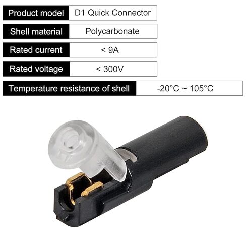 AITRIP 30PCS Single Wire Plug in Connector with Locking Buckle, Flame Retardant Locking Wire Quick Connectors, Suitable for LED Lights, DIY Projects, Home and Automotive Wiring in Saudi Arabia