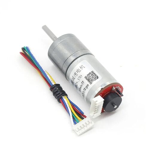Belt Encoder 370 DC Deceleration Motor Speed Metal Gearbox Deceleration Motor 6v12v24(35rpm,12V) in Saudi Arabia