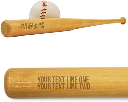ChalkTalkSPORTS Personalized Team and Player Name Mini Baseball Bat | Engraved in Kuwait
