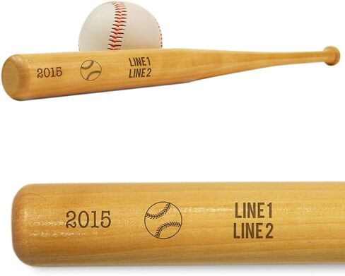 ChalkTalkSPORTS Personalized Team and Player Name Mini Baseball Bat | Engraved in Kuwait