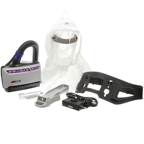 جهاز تنفس 3M PAPR، طقم جهاز تنفس لتنقية الهواء يعمل بالطاقة Versaflo، TR-600-ECK، سهل التنظيف وسهل الاستخدام، حماية الجهاز التنفسي الكل في واحد، بطارية عالية السعة، سلامة الغذاء، الطلاء in Saudi Arabia