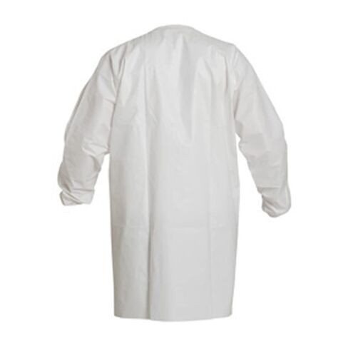 Dupont ProClean PC270S Microporous Film Frock with Snap Closure, White, Medium (Pack of 30) in Saudi Arabia