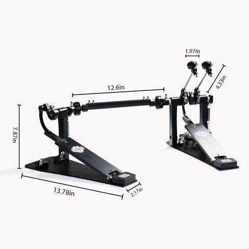 دواسة طبلة مزدوجة ذات محرك مباشر، ألومنيوم من فئة الطائرات، حركة سلسة ومتانة شديدة التحمل، دواسة ركلة مزدوجة لمجموعة الطبول in Kuwait