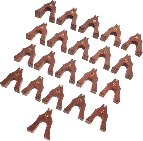 Kisangel Wooden Guzheng Bridge Replacement Set 1-21 Strings Guzheng Support Parts Full Acoustic Repair Kit Maintenance in Saudi Arabia