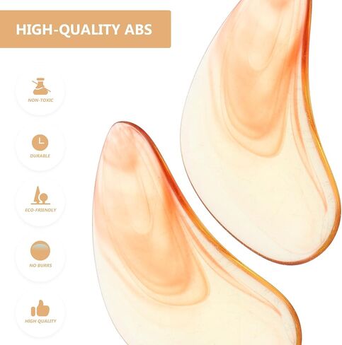 مجموعة SUPVOX 8 قطع من العنبر صغيرة الحجم Guzheng للأظافر المزيفة للأعمار من 6 إلى 10 أغطية حماية احترافية منحنية على الوجهين in Kuwait